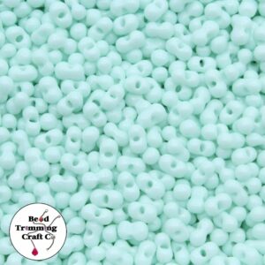 Peanut Bead - 6mm - Opaque Mint – Price per gram