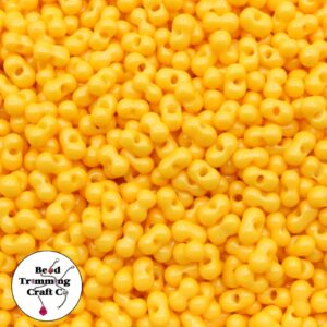 Peanut Bead - 6mm - Opaque Orange – Price per gram