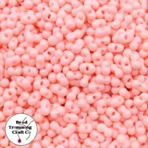 Peanut Bead - 6mm - Opaque Peach – Price per gram