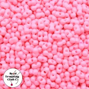 Peanut Bead - 6mm - Opaque Pink – Price per gram