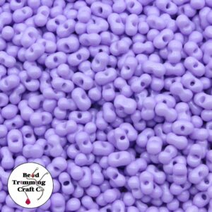 Peanut Bead - 6mm - Opaque Purple – Price per gram