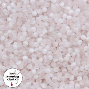 Cats Eye Bead - 4mm - Light Rose – Price per gram