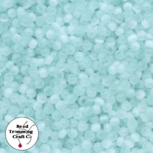 Cats Eye Bead - 4mm - Light Azore – Price per gram