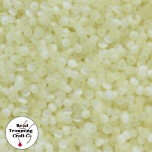 Cats Eye Bead - 4mm - Jonquil – Price per gram