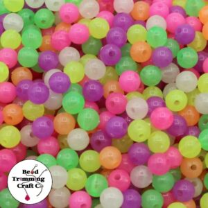 Round – 6mm – Glow In The Dark