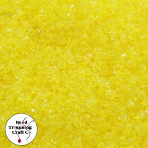 Round Faceted - 4mm - Yellow - Price per Gram