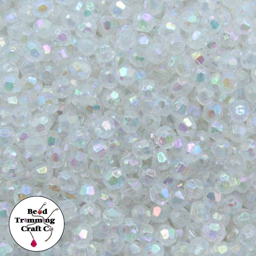 Round Faceted - 6mm - AB - Price per Gram