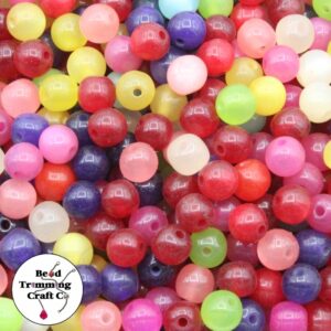 Round - Cats Eye - 8mm – Mix Colour
