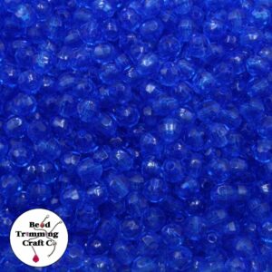 Round Faceted - 6mm - Blue - Price per Piece