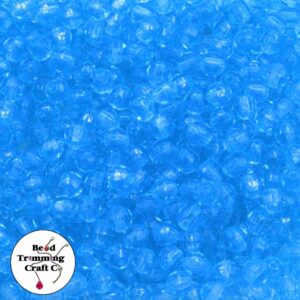 Round Faceted - 6mm - Light Blue - Price per Piece
