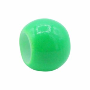 Round Spacer Bead – 12 x 10mm – Neon Green