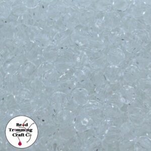 Round Faceted - 10mm - Clear