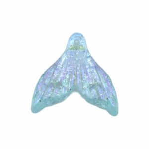 Mermaid Tail Charm - 20mm - Blue Iris