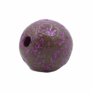 Round - Crazed - 12mm - Magma / Pink
