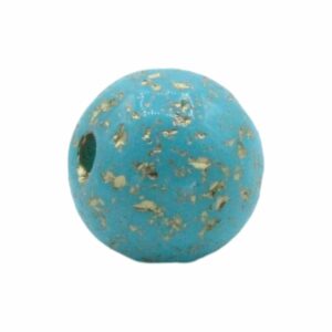 Round - Crazed - 12mm - Blue / Gold