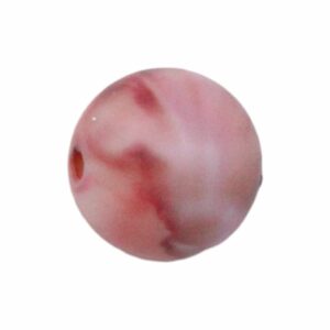 Round Bead – Camouflage - 14mm – Matte Pink
