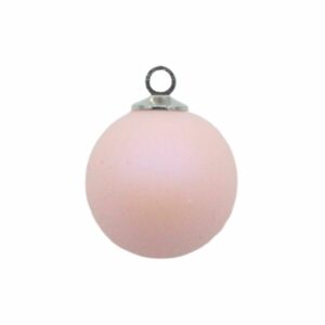 Drop – Round - 16mm – Pink / Antique Silver