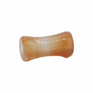 Bone Shape - 11 x 5mm - Amber Marble
