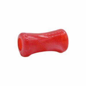 Bone Shape - 11 x 5mm - Red Marble