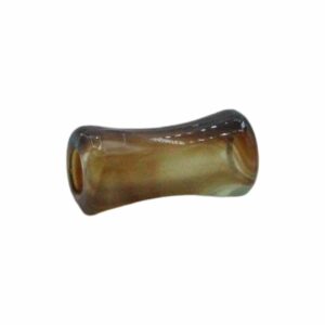 Bone Shape - 11 x 5mm - Brown Marble