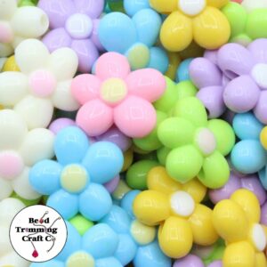 Flower Bead - Irregular – 21mm – Mix Colour A