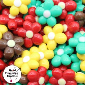 Flower Bead - Irregular – 21mm – Mix Colour B