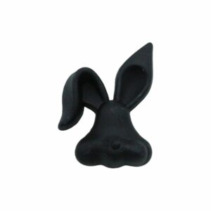 Rabbit - Black - 44 x 33mm