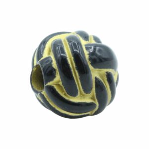 Round Rope Bead – 25mm – Black