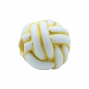 Round Rope Bead – 25mm – White