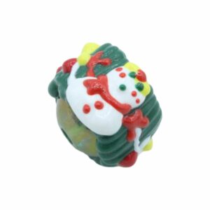 Fancy Round - Snowman - 21mm