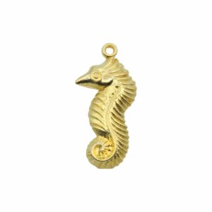 Sea Horse Pendant - 40mm – Gold