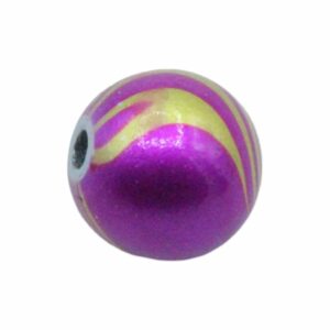 Round Bead - Patterned - 10mm – Pink