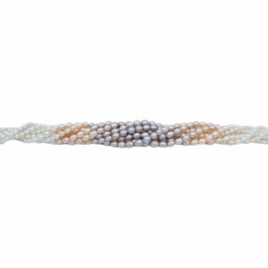 Freshwater Pearl - Graduated - 5 to 10mm - White / Mix - 40cm Strand