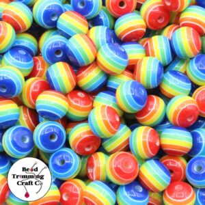 Round Rainbow Bead – 10mm