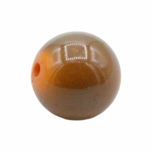 Round Bead - Shadow Luster - 16mm – Orange