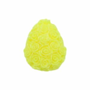 Drop - Floral - 16 x 13mm - Yellow