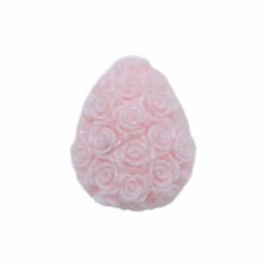 Drop - Floral - 16 x 13mm - Light Pink