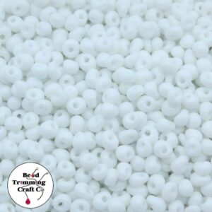 Drop Bead - 5mm - White – Price per gram