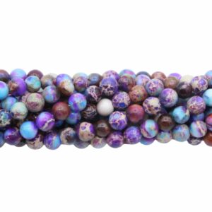 Shousan Stone - 4mm Round – Purple - 39cm strand