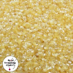 Sequin - Round - Cup – 2mm – Light Topaz Transparent - Price per gram