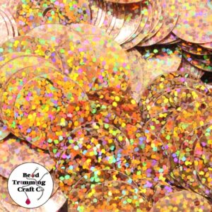 Sequin - Round - Flat – 20mm – Copper Laser - Price per gram