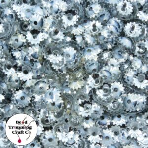 Sequin - Star Cut Cap – 7mm – Silver - Price per gram