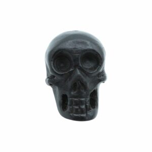 Wood Skull Bead - 54mm - Dark Brown