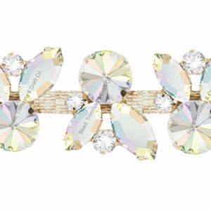 Crystal Trimming - 30mm - AB / Crystal / Gold - Price per centimeter