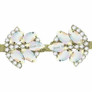 Crystal Trimming - 35mm - AB / Crystal / Gold - Price per centimeter