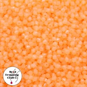 Bicone Bead – 4mm – Orange Opal - Price per gram