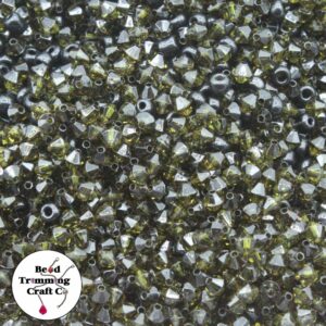 Bicone Bead – 4mm – Green Tourmaline T/P - Price per gram