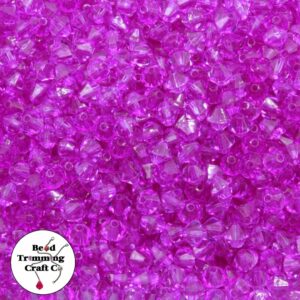 Bicone Bead – 4mm – Purple T/P - Price per gram