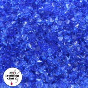 Bicone Bead – 4mm – Blue T/P - Price per gram