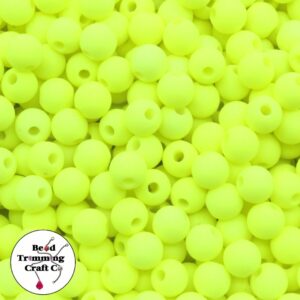Round Bead – 10mm – Neon Yellow